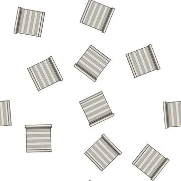 Pattern Roller blind closed providing privacy and sun protection イラスト素材