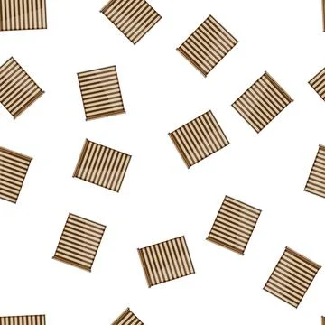 Pattern Roller blind creating shade and privacy for home interior Stock Illustration