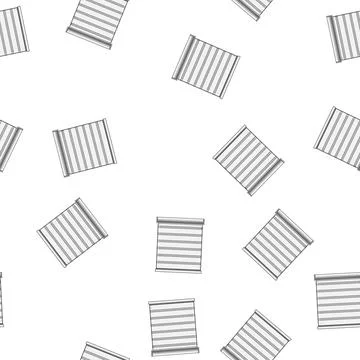 Pattern Roller blind offering privacy and light control Stock Illustration