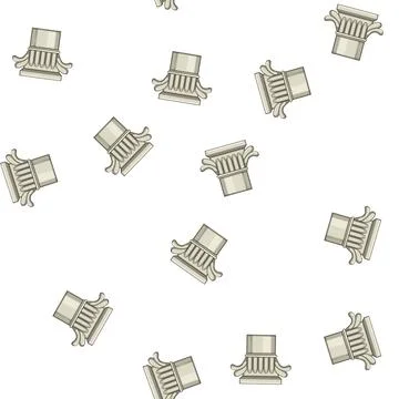 Pattern roman column ancient cartoon vector Stock Illustration
