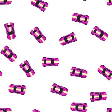 Pattern roof car top view cartoon vector Stock Illustration
