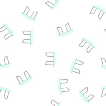 Pattern room glass table cartoon vector Stock Illustration