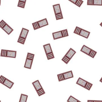 Pattern room server rack cartoon vector Stock Illustration