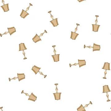 Pattern room vintage table lamp cartoon vector Illustrazione stock