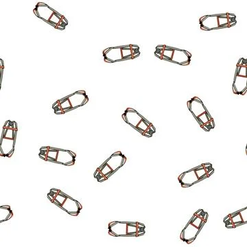Pattern rope climbing harnesses cartoon vector Stockillustratie