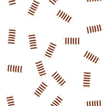 Pattern rope ladder concept for climbing high and reaching goals Stock Illustration