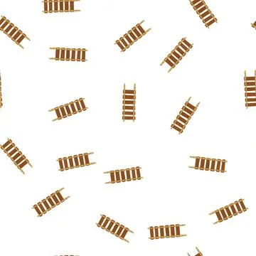 Pattern rope ladder reaching up for climbing success Illustrazione stock