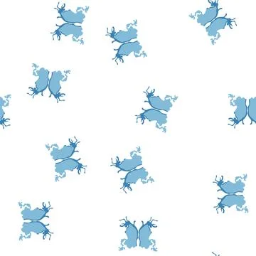 Pattern Rorschach inkblot test analyzing human psychology Stock Illustration