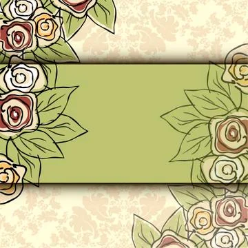 Pattern of rose Stock Illustration