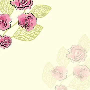 Pattern of rose vector Illustrazione stock