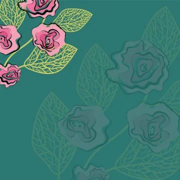 Pattern of rose vector Stock Illustration