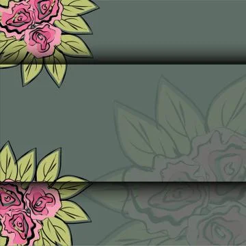 Pattern of rose vector Stock Illustration