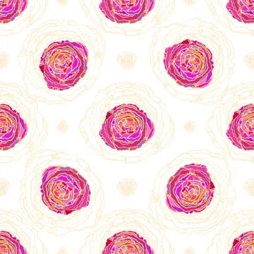 Pattern roses Stock Illustration