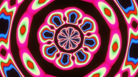 Pattern rotates shimmers changes color Vídeo Stock 179189605