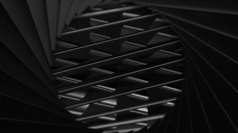 Pattern with rotating metal patterns. Motion. Animation inside mechanism of Stock Illustration