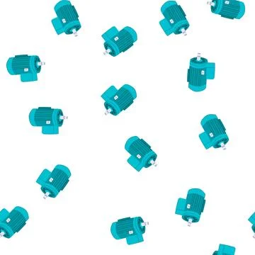 Pattern rotor electric motor cartoon vector Stock Illustration