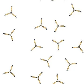Pattern rotor propeller cartoon vector Stock Illustration