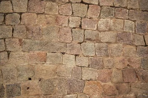 Pattern of Rough Grunge Vintage Stone Wall Texture Background.Dirty Old Textu Stock Photos