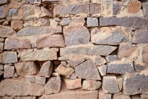 Pattern of Rough Grunge Vintage Stone Wall Texture Background Stock Photos