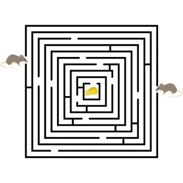 Pattern of round design elements labyrinth on background イラスト素材