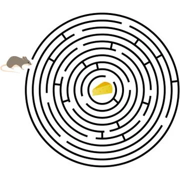 Pattern of round design elements labyrinth on background 스톡 일러스트