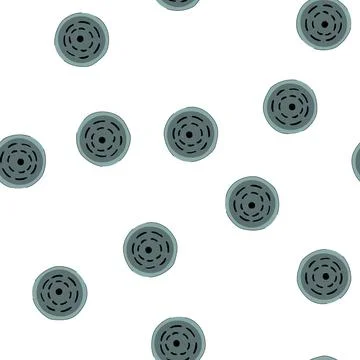 Pattern round drain or sewer manhole grid icon Stockillustratie