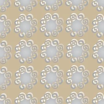 The pattern of the round flourishes Stock Illustration