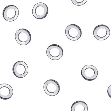 Pattern round grommet ring cartoon vector イラスト素材
