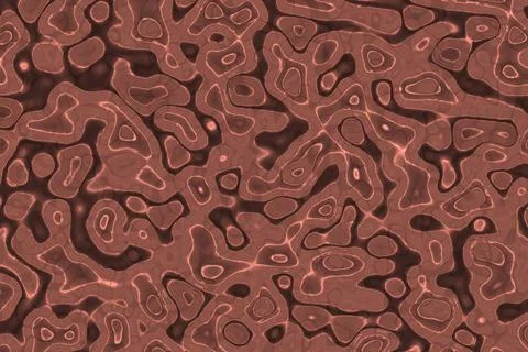 Pattern with round shapes digital drawn background illustration Stock Illustration