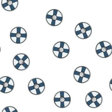 Pattern round viking shield cartoon vector 스톡 일러스트