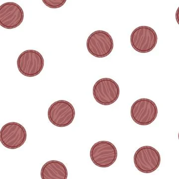 Pattern round wooden pizza board cartoon vector Stock Illustration
