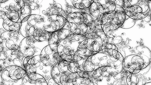 Pattern ru b&amp;w Stock-Footage 125667538