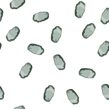 Pattern rubble pebble stone cartoon vector Stock Illustration