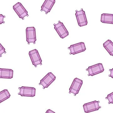 Pattern rucksack backpack cartoon vector 库存插图