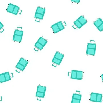 Pattern rucksack kid luggage cartoon vector Stock Illustration