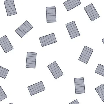 Pattern rug bath mat cartoon vector Ilustração Stock