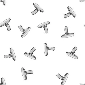 Pattern rust bent nail cartoon vector Illustrazione stock
