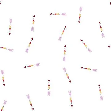Pattern rustic boho arrow cartoon vector Illustrazione stock