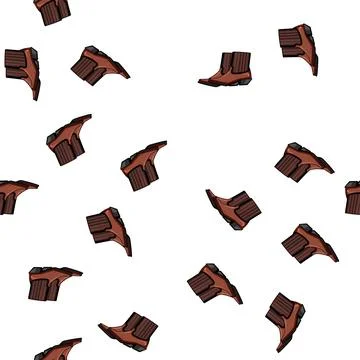 Pattern rustic cowboy boots cartoon vector Stock Illustration