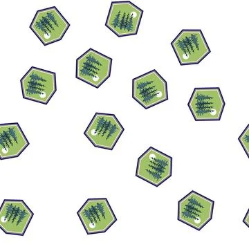 Pattern rustic retro forest badge cartoon vector Illustrazione stock
