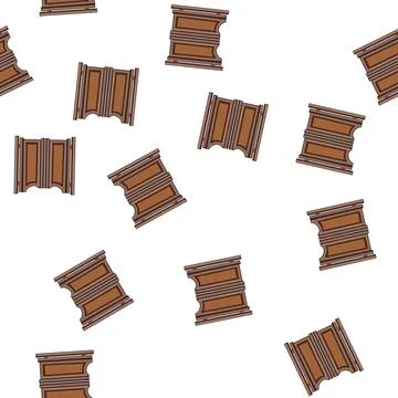 Pattern rustic saloon doors cartoon vector Stockillustratie