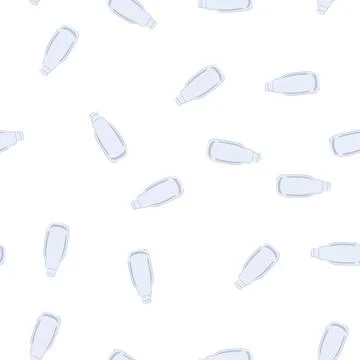 Pattern rustic vintage milk bottle cartoon vector Stock Illustration