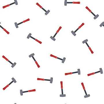 Pattern ry mason s hammer cartoon vector Stock Illustration