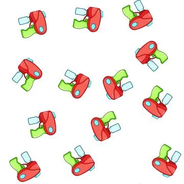 Pattern s bubble gun toy cartoon vector Illustrazione stock