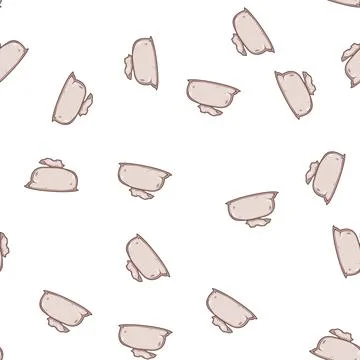 Pattern Sack filled with grain or dry food product Stock Illustration
