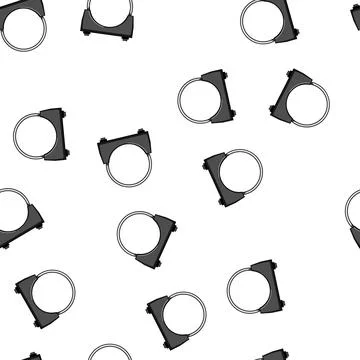 Pattern saddle pipe clamp cartoon vector Stock Illustration