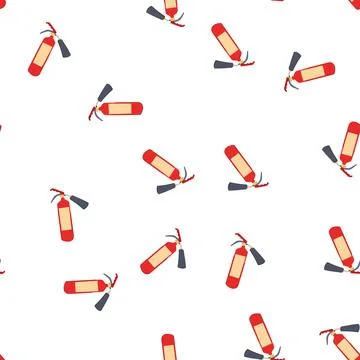 Pattern safe fire extinguisher cartoon vector イラスト素材