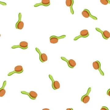 Pattern safe soft baby brush cartoon vector Stockillustratie