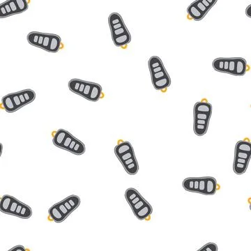 Pattern safety car key cartoon vector Stock Illustration