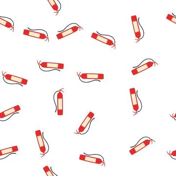 Pattern safety fire extinguisher cartoon vector Stock Illustration